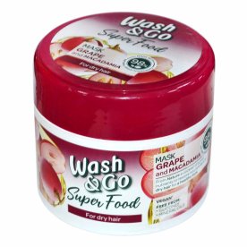 Маска для волос Wash&Go Superfood с виноградом и макадамией 300мл пэт