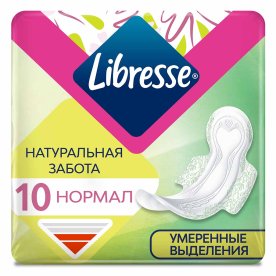 Прокладки Libresse Natural Care Ultra Normal 10шт м/у