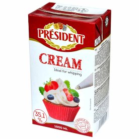 Сливки President Lactalis 35,1% 1л т/п