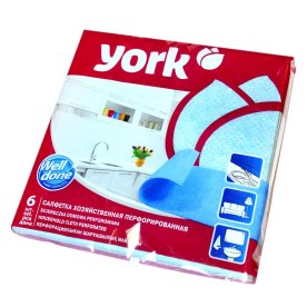 Салфетка для уборки York перфорированная 6шт 2004 м/у