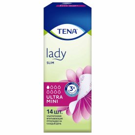 Прокладки ежедневные Tena Lady Slim Ultra Mini 14шт к/у