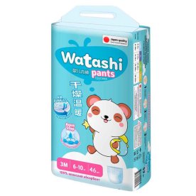 Подгузники-трусики Watashi 3/М (6-10кг) 46шт м/у