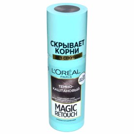 Спрей-тоник для волос Loreal Magic Retouch Темный каштан 100мл пэт