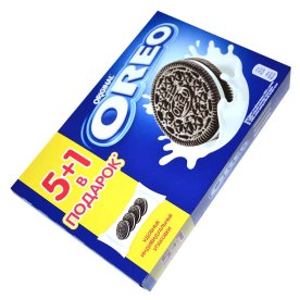 Печенье Oreo с какао и кремовой начинкой ванильного вкуса 228гр к/у