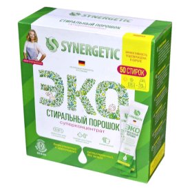 Порошок для стирки Synergetic 50*25гр к/у