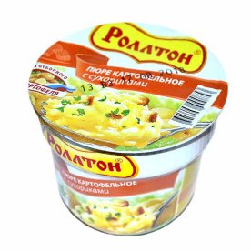 Пюре картофельное Роллтон с сухариками 40гр стакан