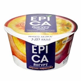 Йогурт Epica персик-маракуйя 4,8% 130гр пэт