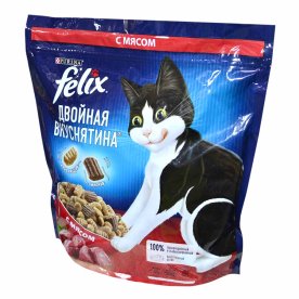 Корм для кошек Felix Двойная вкуснятина мясо 1.3кг м/у