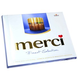 Набор шоколада Merci Finest Selection молочный шоколад 250гр к/у