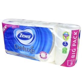 Бумага туалетная Zewa Deluxe Delicate Care 3сл 8рул м/у