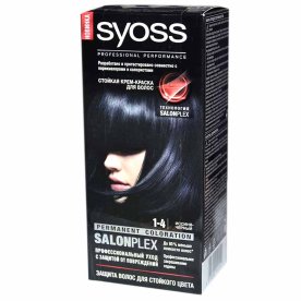 Краска для волос Syoss Color 1-4 Иссиня-черный 110мл к/у