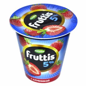 Йогурт Fruttis клубника 5% 290гр стакан