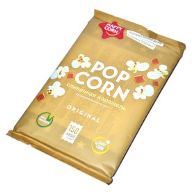 Попкорн Happy Corn сливочная карамель для СВЧ 100гр м/у