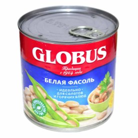 Фасоль Globus белая в с/с 425гр ж/б