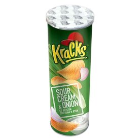 Чипсы Kracks Sour Cream&onion 160гр туба