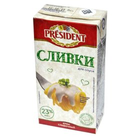 Сливки President для соуса 23% 500мл пэт