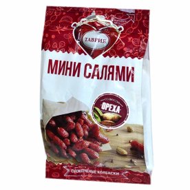 Колбаски с/к Таврия Мини Салями со вкусом ореха 50гр