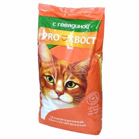 Корм для кошек ProХвост говядина 800гр м/у