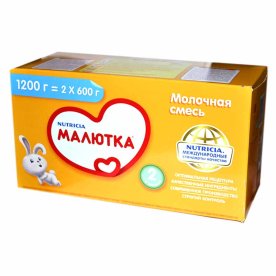 Смесь Малютка 2 молочная с 6мес 1200гр к/у