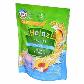 Каша Heinz овсяная с персиком с 5мес 200гр д/п