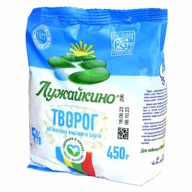 Творог Лужайкино 5% 450гр пэт