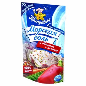 Приправа Приправыч морская соль с овощами и зеленью 200гр д/п