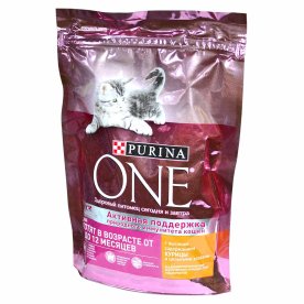 Корм для котят Purina One с курицей и цельными злаками 200гр д/п