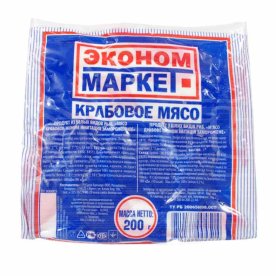 Мясо крабовое Эконом маркет имитация 200гр м/у