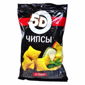 Чипсы 5D вкус четыре сыра 90гр м/у