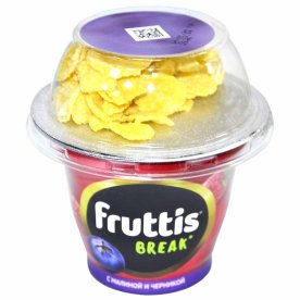 Йогурт Fruttis Вкусный перерыв малина-черника 2,5% 175гр пэт