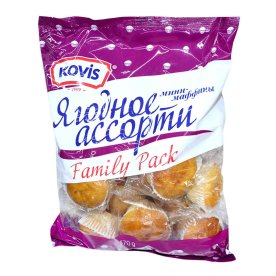 Мини-маффины Kovis ягодное ассорти 470гр м/у