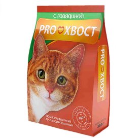 Корм для кошек ProХвост говядина 350гр м/у