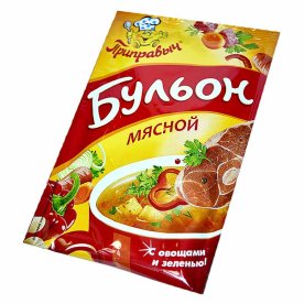 Бульон Приправыч мясной с овощами и зеленью 75гр м/у