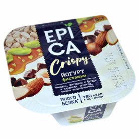 Йогурт Epica Crispy с фисташками 10,5% 140гр пэт