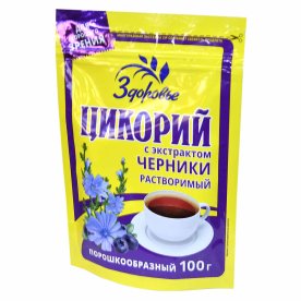 Цикорий Здоровье с черникой 100гр д/п