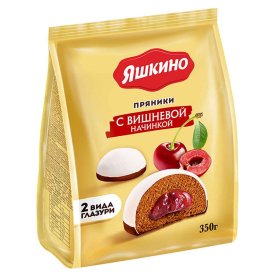 Пряники Яшкино С вишневой начинкой 350гр м/у