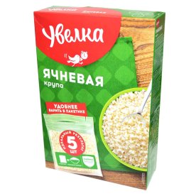 Крупа ячневая Увелка 5*80гр к/у