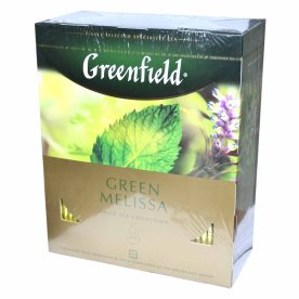 Чай Greenfield Green Melissa зеленый 100*1,5гр к/у