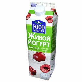 Йогурт питьевой FoodMaster вишня 2% 900мл т/п