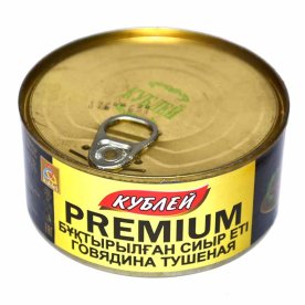 Говядина тушеная Кублей Premium в/с 325гр ж/б ключ