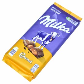 Шоколад Milka c карамельной начинкой 90гр м/у