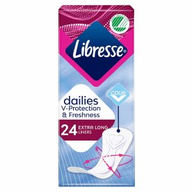 Прокладки ежедневные Libresse Dailyfresh Extra Long 24шт к/у