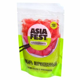 Имбирь Asia Fest маринованный в уксусе 200гр д/п