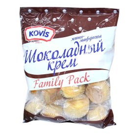 Мини-маффины Kovis шоколадный крем 470гр м/у