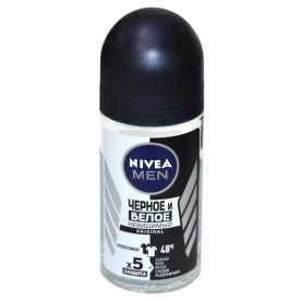 Дезодорант Nivea Men Черное и белое невидимый 50мл пэт