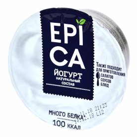 Йогурт Epica натуральный 6% 130гр пэт