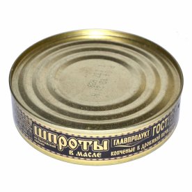 Шпроты Главпродукт в масле 160гр ж/б