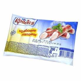 Палочки крабовые Крабия имитация 200гр м/у