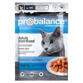 Корм для кошек ProBalance Sterilized д/стерилизован, кошек 85гр пауч