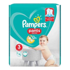 Подгузники-трусики Pampers Pants для мальчиков и девочек Midi (6-11кг) 19шт м/у